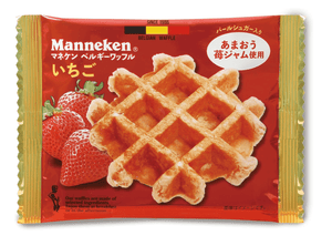 Manneken Belgian Strawberry Waffle (Pack of 6)