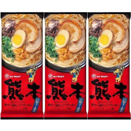 Marutai Kumamoto Ma-Yu Black Garlic Oil Tonkotsu Instant Ramen 3 Packs - YOYO JAPAN