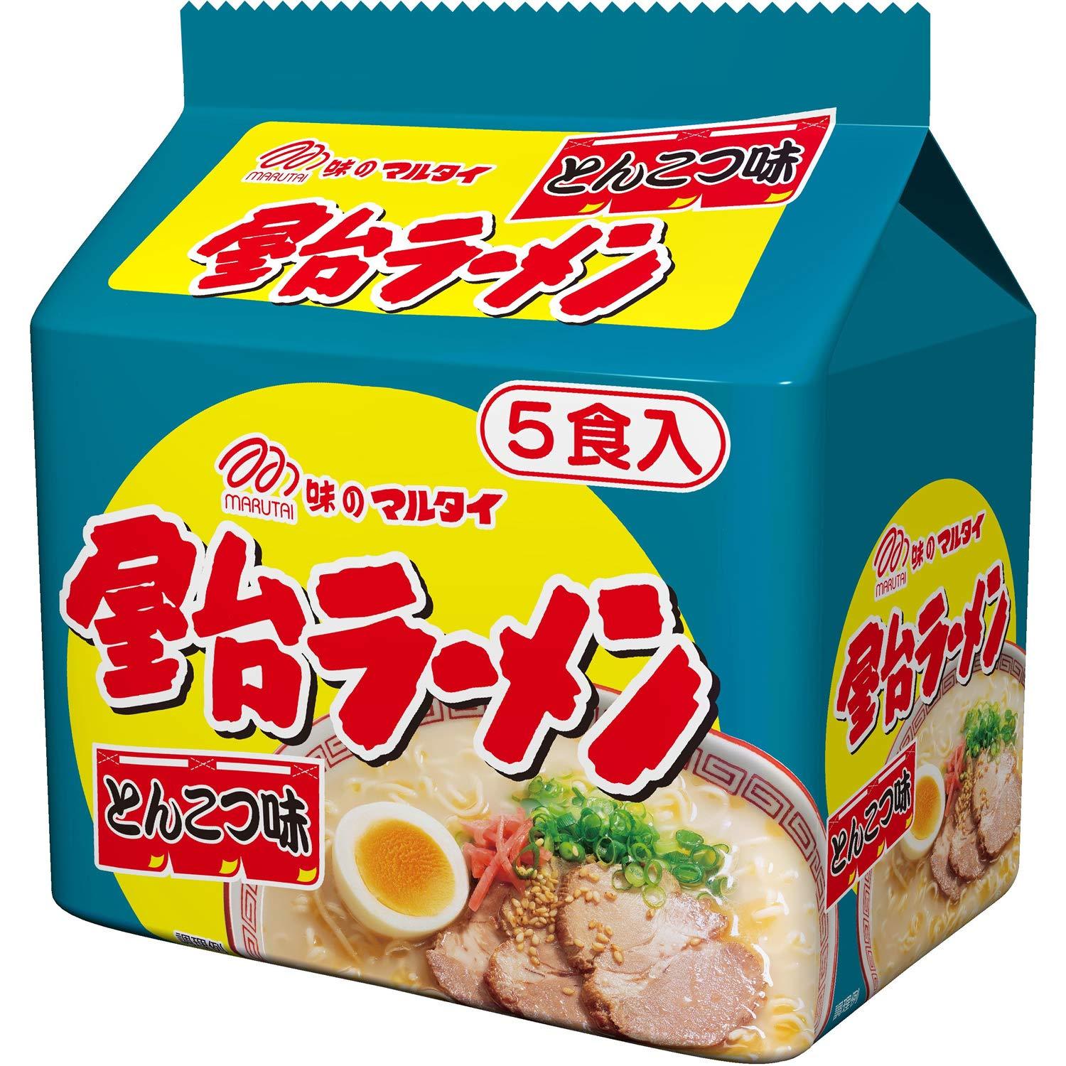 Marutai Tonkotsu Ramen Instant Noodles 5 Servings - YOYO JAPAN