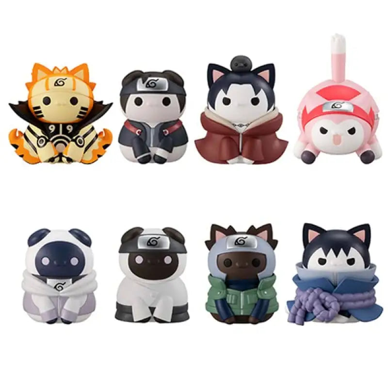 Megahouse Mega Cat Project Nyaruto Fourth Shinobi World War 8pcs Box (Naruto) Figures