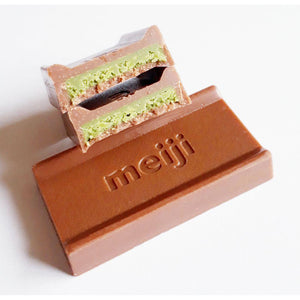 Meiji Matcha Chocolate Green Tea Filled Milk Chocolate 26 Pieces - YOYO JAPAN