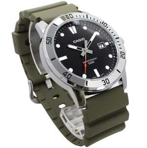 Casio MTP - VD01 Series Standard Analog Quartz Men's Watch, Olive MTP - VD01 - 3EV