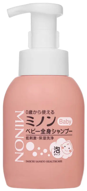 Minon Baby Whole Body Shampoo Foam 350Ml - Made In Japan