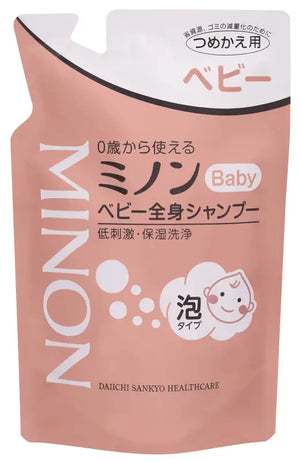 Minon Baby Whole Body Shampoo Refill Bag 300ml - Japanese