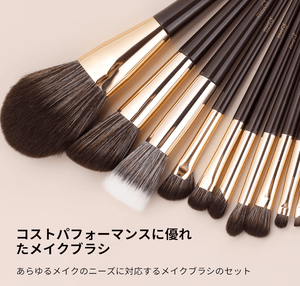 MSQ Makeup Brushes Set of 10 with Makeup Pouch