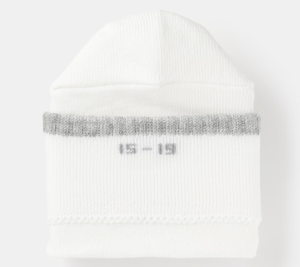 Muji Kids' short socks with right angles (patterned, set of 3, size 15 - 19cm)