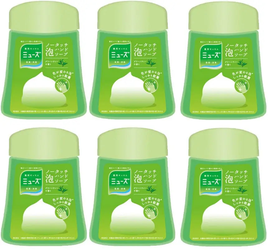 Muse No Touch Foam Hand Soap Refill 250Ml (250 Uses) Japan Bulk Purchase 6 - Pack Automatic Dispenser