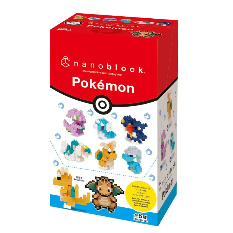 Nano Block Mini Pokemon Dragon Type (Box) Nbmc_25S Box Product 1 = 6 Pieces Types In All