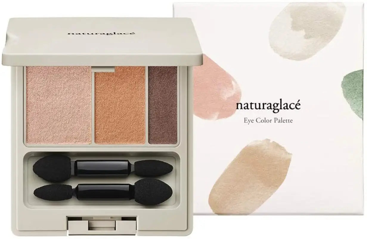 Naturaglacé Eye Color Palette 02 Orange Gold 3.8g - 3 in 1 Made Japan Makeup