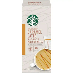 Nestle Japan Starbucks Premium Mixes Caramel Latte 4 Sticks - Flavor Food and Beverages