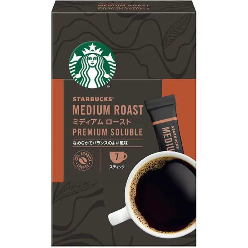 Nestle Japan Starbucks Premium Soluble Medium Roast 7 Sticks - Coffee Food and Beverages