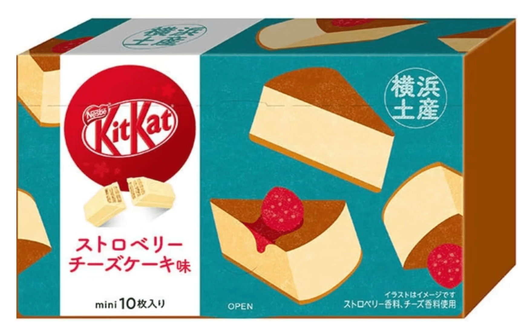 Nestle Yokohama Kit Kat Strawberry Cheesecake 10 Pieces
