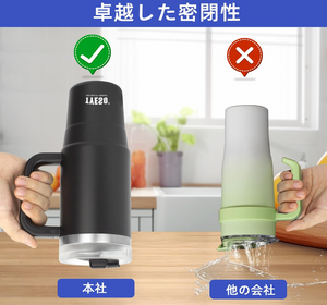 TYESO Tumbler, Black (1.2 L) - YOYO JAPAN