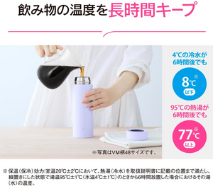 Zojirushi Su-AA48-CP Stainless Steel Mug, Water Bottle (480 ml) - YOYO JAPAN