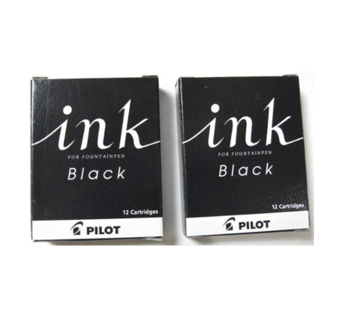Pilot Fountain Pen Cartridge Ink IRF-12S-B, Black, 2 Boxes - YOYO JAPAN