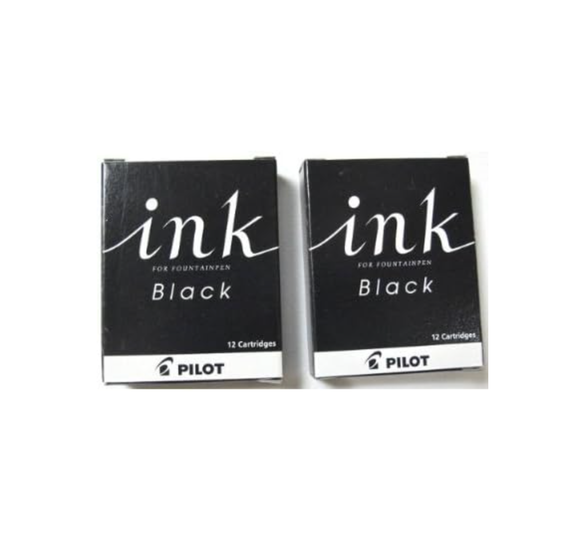 Pilot Fountain Pen Cartridge Ink IRF-12S-B, Black, 2 Boxes - YOYO JAPAN