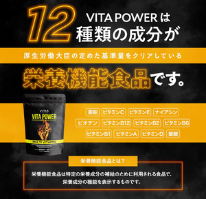 VITAS VITA POWER Maca Zinc, Multivitamins, 120 Capsules - YOYO JAPAN