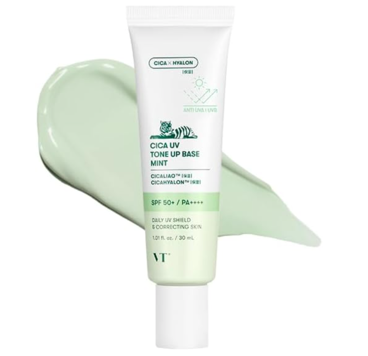 VT COSMETICS CICA UV Tone Up Base (Mint), SPF 50+/PA++++