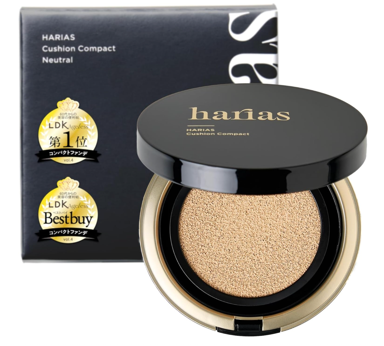HARIAS Cushion Foundation SPF 50+ PA+++ (Ochre - Healthy Tone)