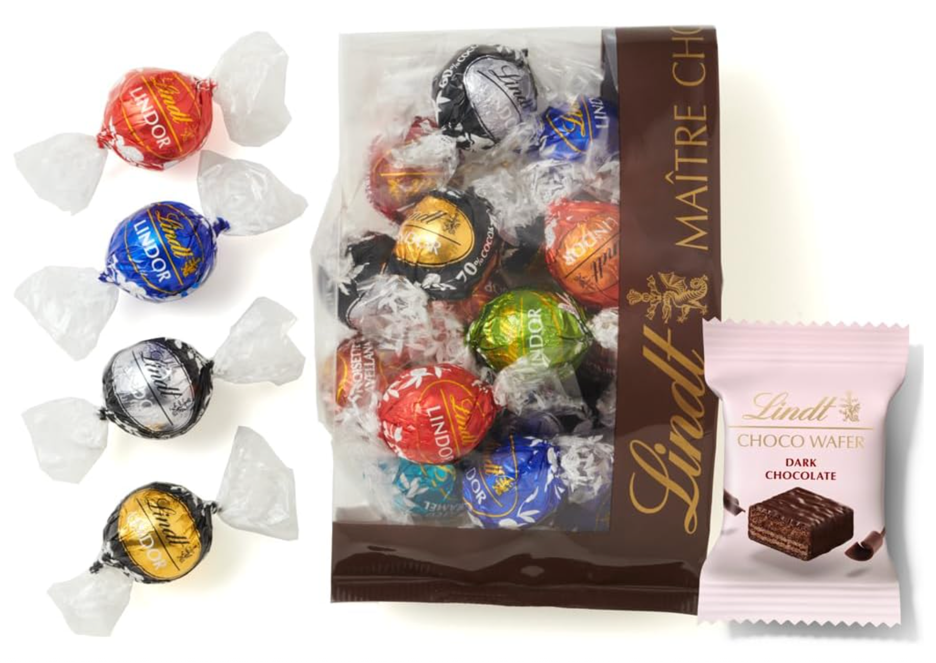 Lindor Otona Rich (17 pieces) + Lindt Chocolate Wafer (1 piece)