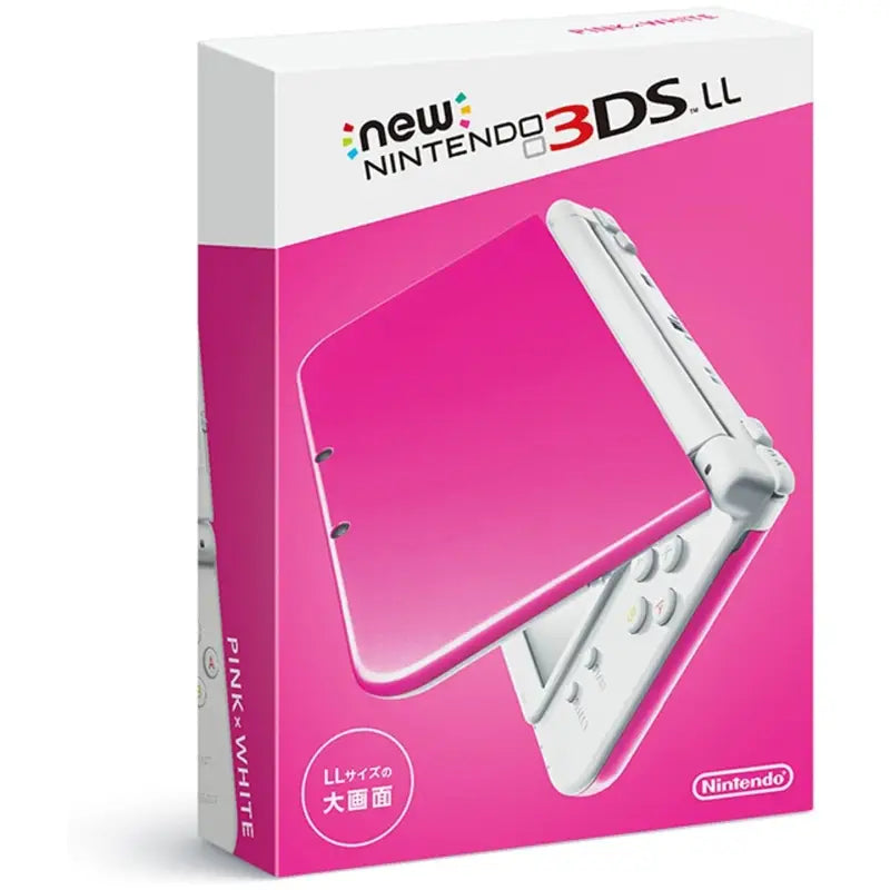 Nintendo New 3Ds Ll Pink X White - Video Game Consoles