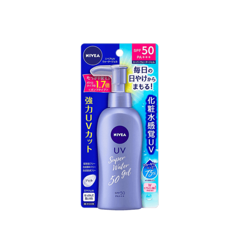 NIVEA Super Sun Protect Sunscreen Water Gel Face & Body Pump SPF50 PA+++