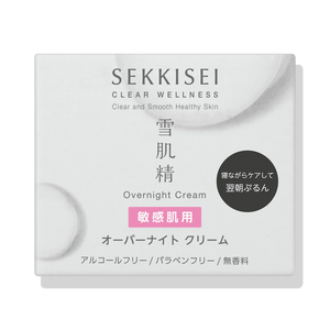 Sekkisei Overnight Face Cream Hypoallergenic Paraben-Free Moisturizer 40g - YOYO JAPAN