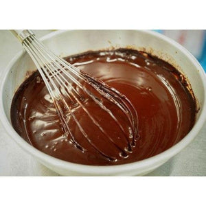 Close-up of Shooken Chocolate Castella Cake, showcasing moist texture for tea time