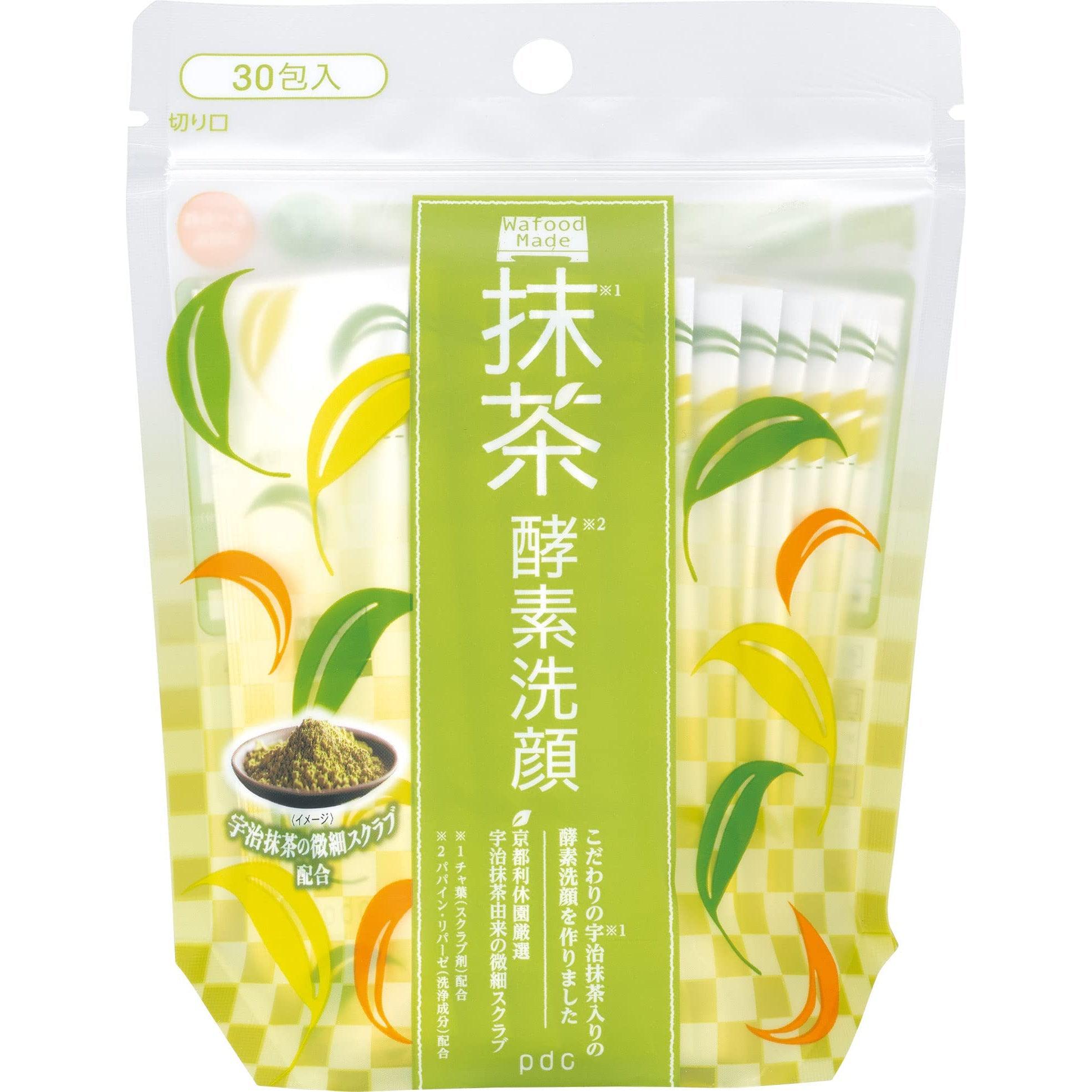 pdc Wafood Made Uji Matcha Enzyme Face Wash 30 Packets - YOYO JAPAN