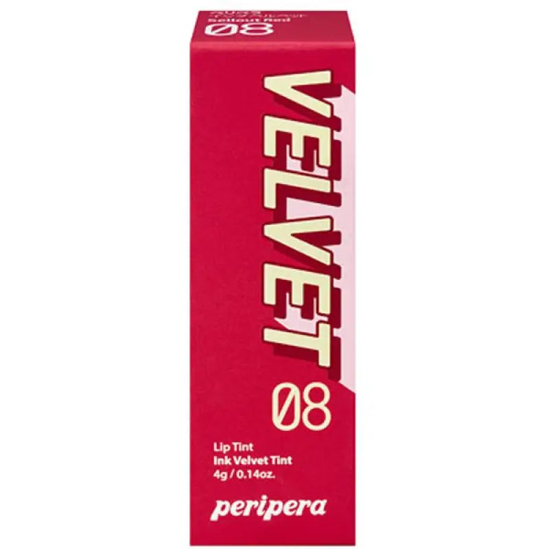 Peripera Ink Velvet 08 Sellout Red 4g - Japanese Tint Lipstick Makeup Products