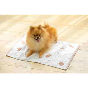 Jogan Pet Cool Mat Cooling Mat in brown, perfect for small pets resting indoors