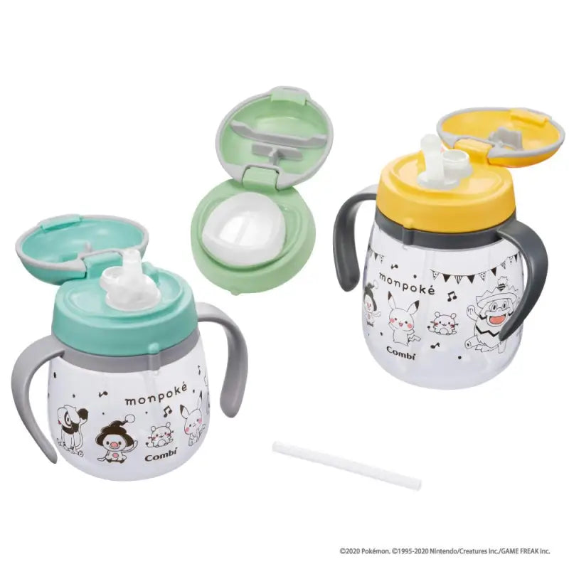Pokemon Center Leakless Straw Mug βWaku Waku Drink Setβ