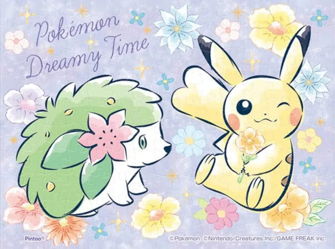 POKEMON CENTER ORIGINAL Mini Jigsaw Puzzle Dreamy Time Pikachu & Shaymin
