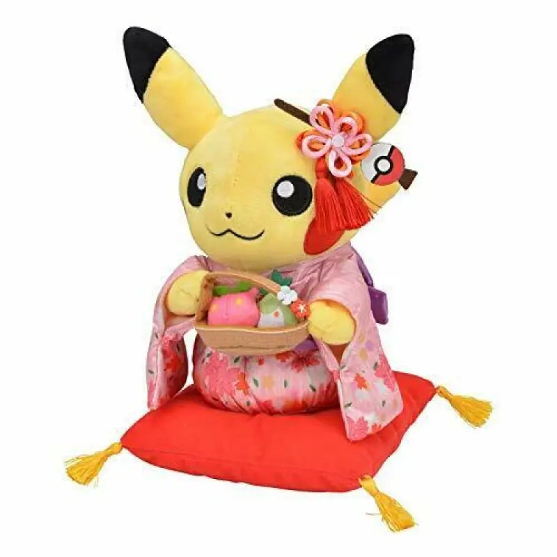 Pokemon Center Original Stuffed Hannari Tea Party Pretend Pikachu Female - Pokรฉmon