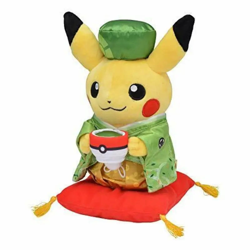 Pokemon Center Original Stuffed Hannari Tea Party Pretend Pikachu Male - Pokรฉmon
