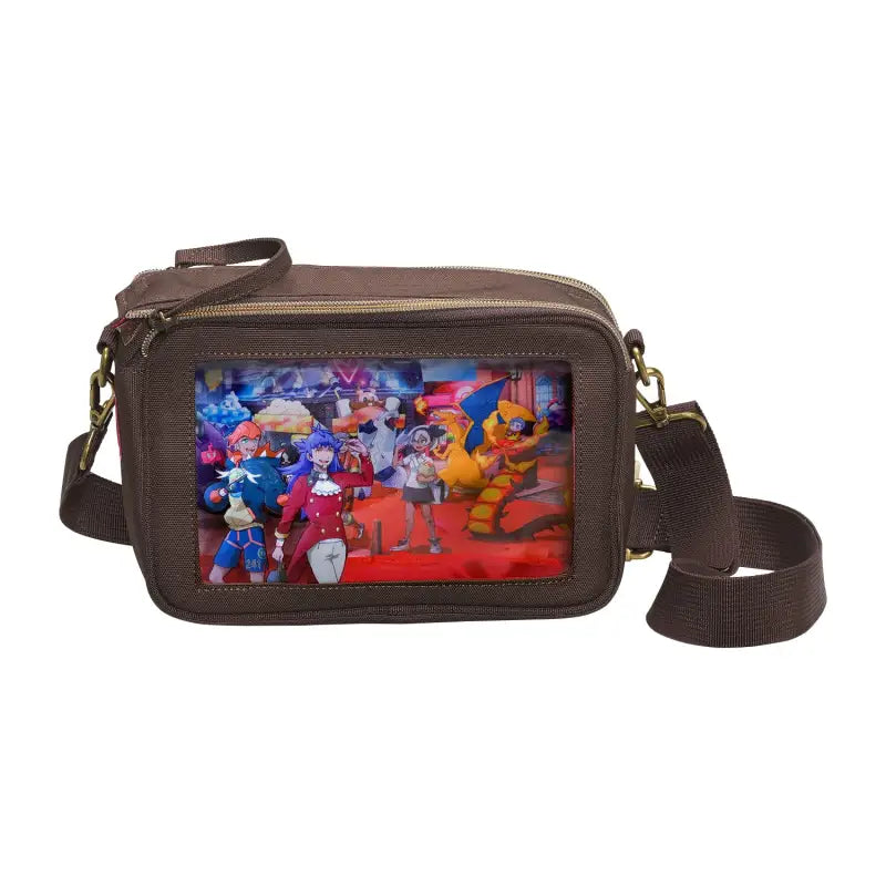 Pokemon Center Original Window Pouch With Shoulder Pokรฉmon Trainers Off Shot! Dande Kibana