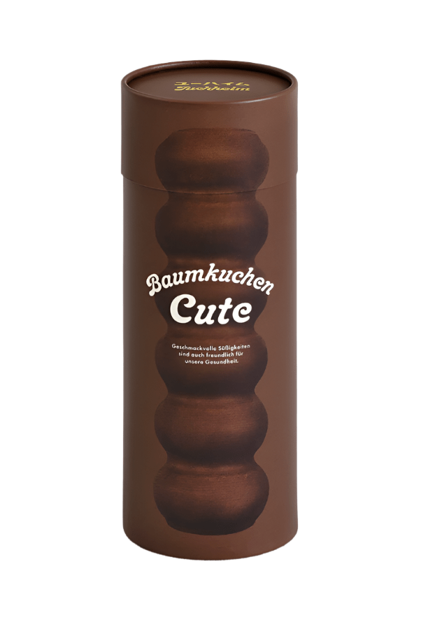 Baumkuchen Cute Chocolate 14pcs, mini layered cakes with chocolate coating, ideal for daily snacks.