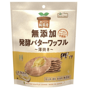 North Colors Pure Japanese Butter Waffle 8 Pieces package, crisp buttery snack, ideal for tea time