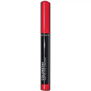 Revlon Color Stay Matte Light Crayon 010 Air Kiss - Japanese Red Lipstick Makeup