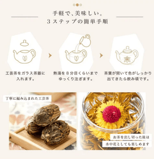 Rimate Blooming Flower Tea Set