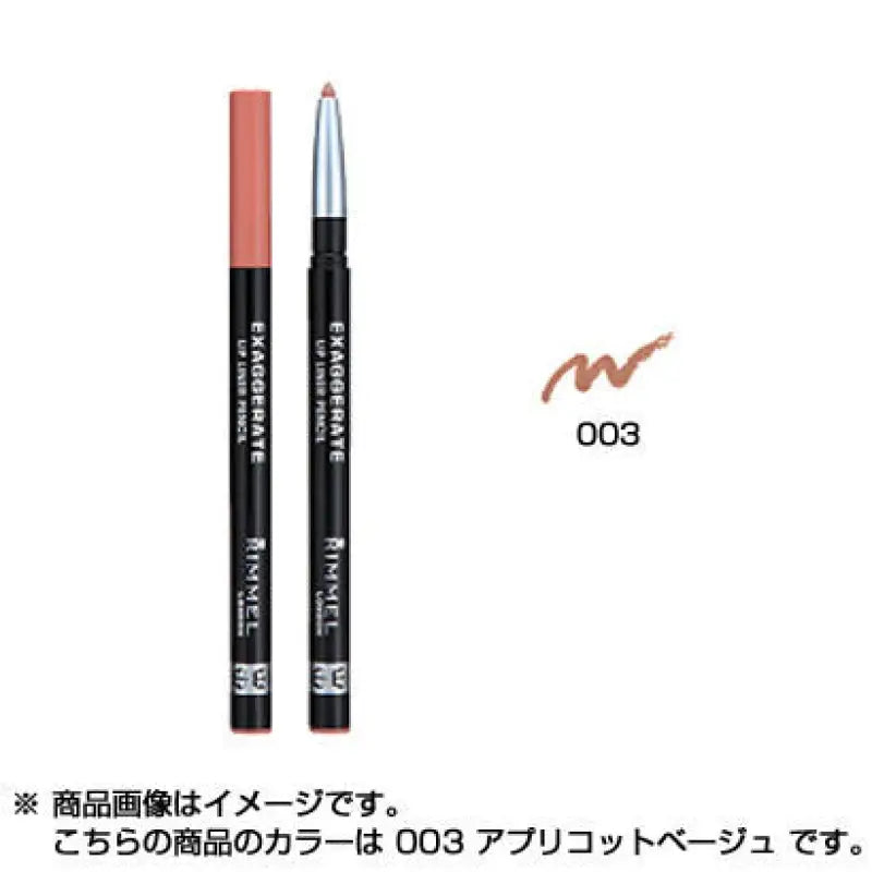 Rimmel Exa Gelate Lip Liner Pencil 003 Apricot Beige - Brands Japan Makeup