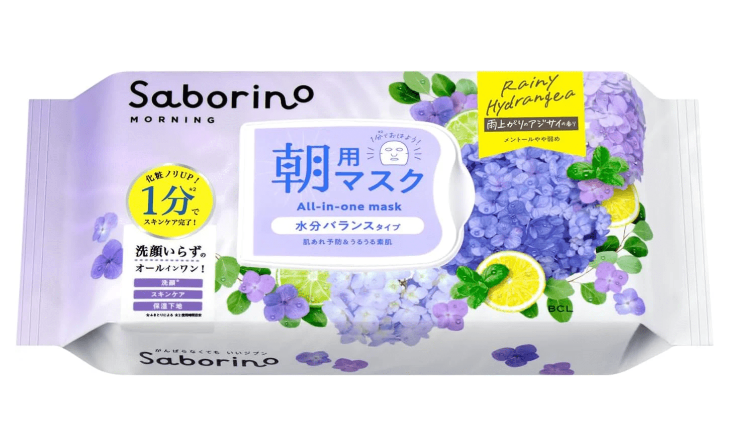 Saborino Mezamashi Sheet N 30 Sheets Hydrangea Scent