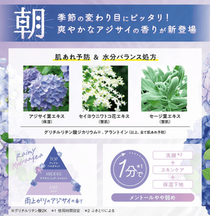 Saborino Mezamashi Sheet N 30 Sheets Hydrangea Scent