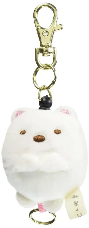 SAN-X Sumikko Gurashi Plush Reel Keychain Shirokuma