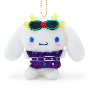 Sanrio Cinnamoroll Mascot Holder (Christmas Sweater Design)