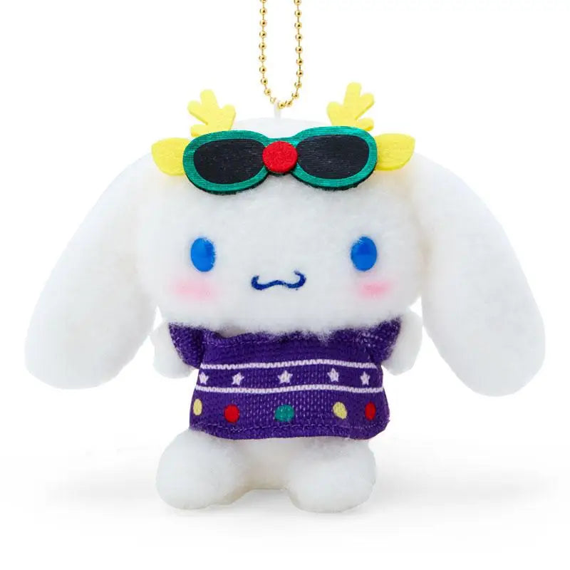 Sanrio Cinnamoroll Mascot Holder (Christmas Sweater Design)