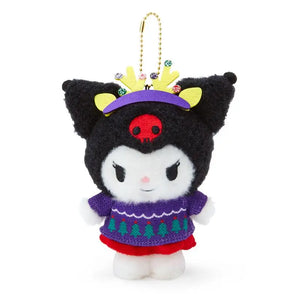 Sanrio Kuromi Mascot Holder (Christmas Sweater Design)