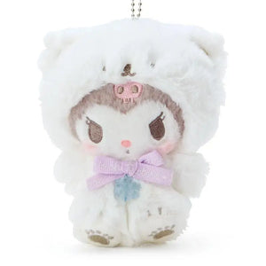 Sanrio Kuromi Mascot Holder (Fluffy Snow Design)