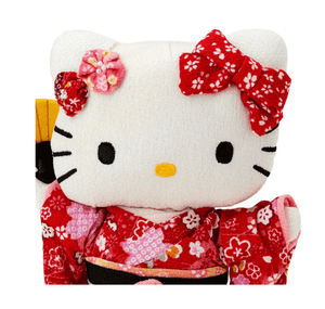Sanrio Sakura 2025 Red Chirimen Medium Doll: Hello Kitty