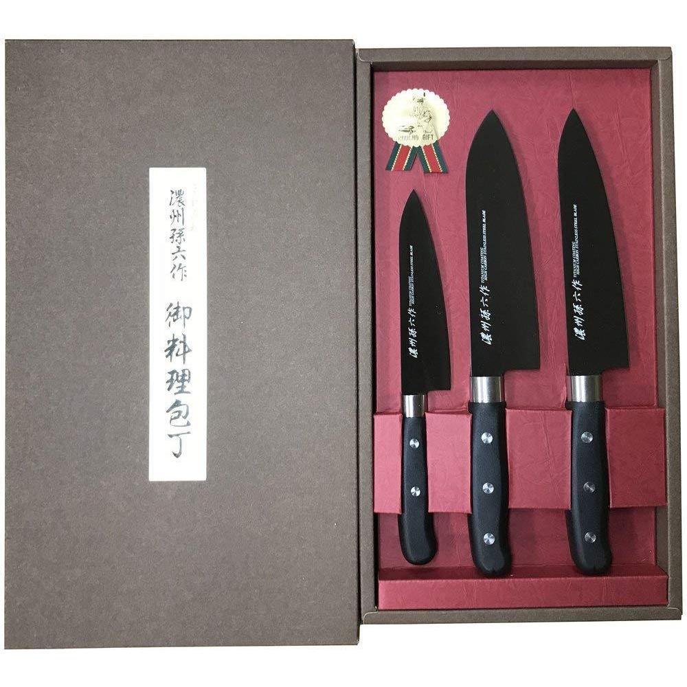 Satake Titanium Coating Hocho Knife Japanese Knives Set - YOYO JAPAN